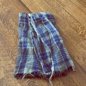 Theory Plaid Scarf